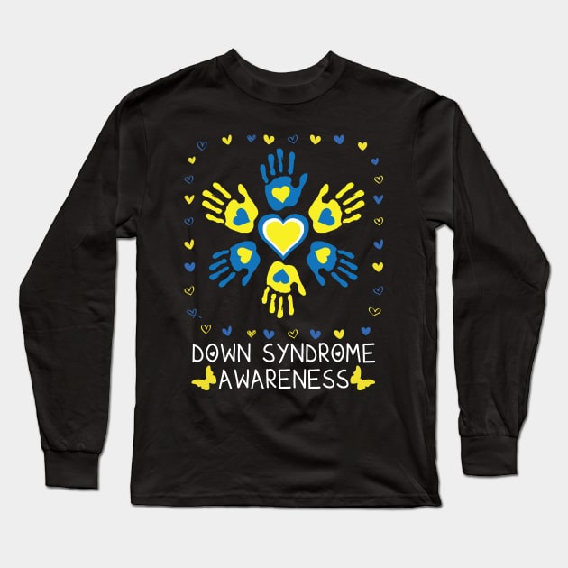 down syndrome awareness Long Sleeve T-Shirt by Wise Words Store